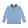 Benny Long Sleeve Polo - Light Blue