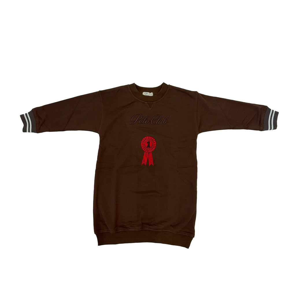 Polo Club Sweatdress - Chocolate