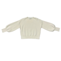 Girls Soft Fit Sweater in Cream