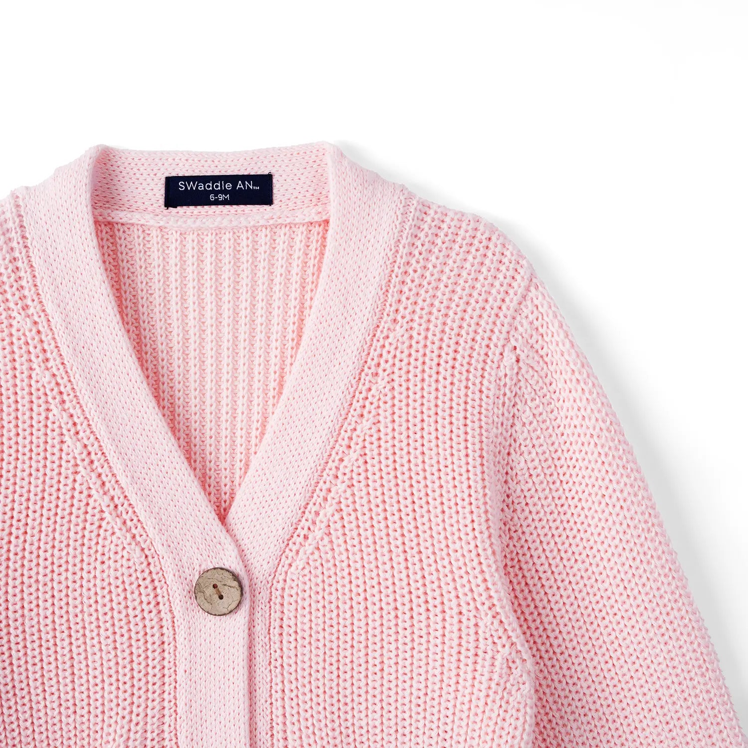 Classic Cardigan with Pockets in Pink