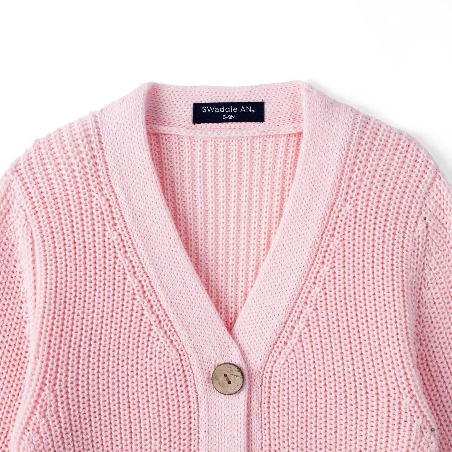 Classic Cardigan with Pockets in Pink