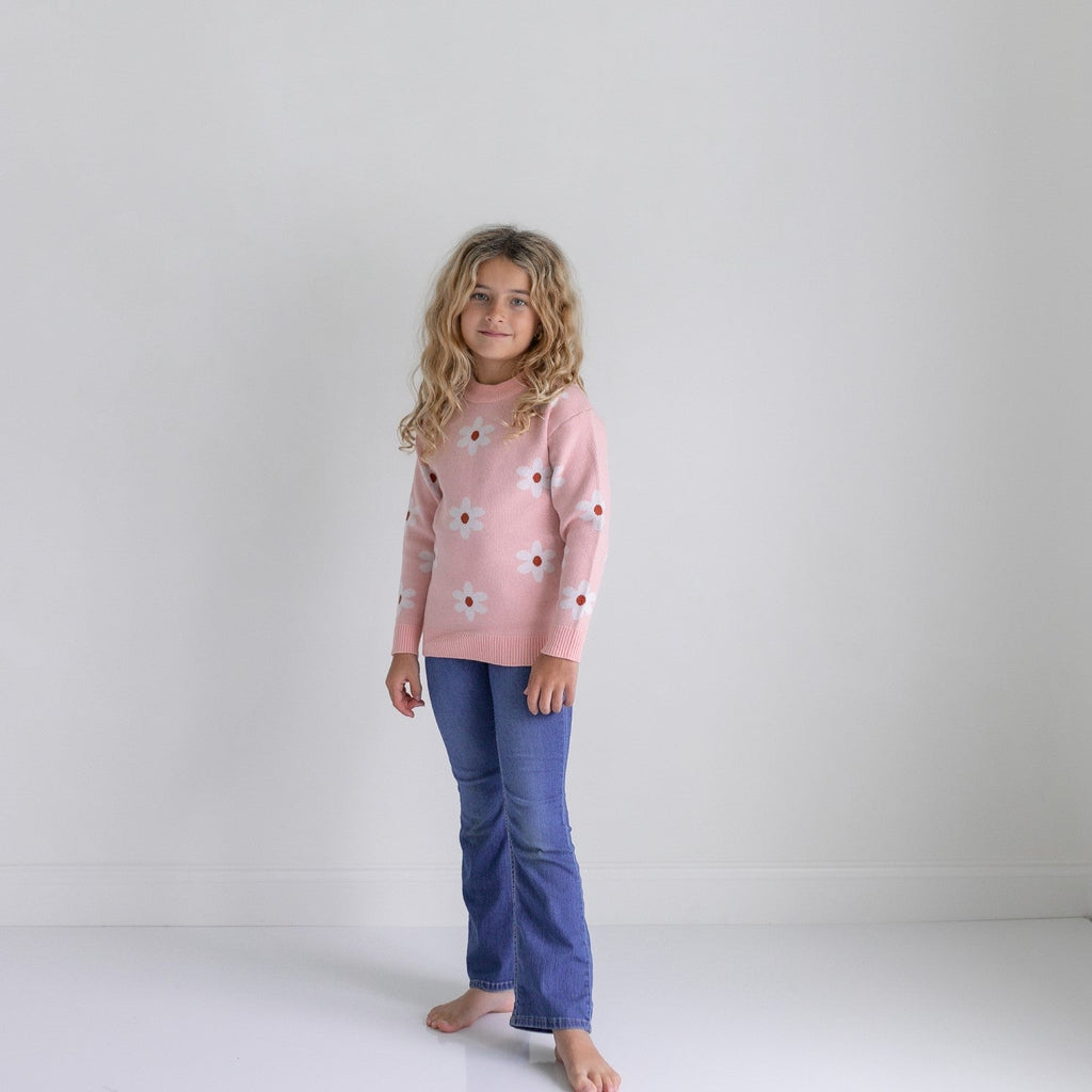 Blush Flower Sweater