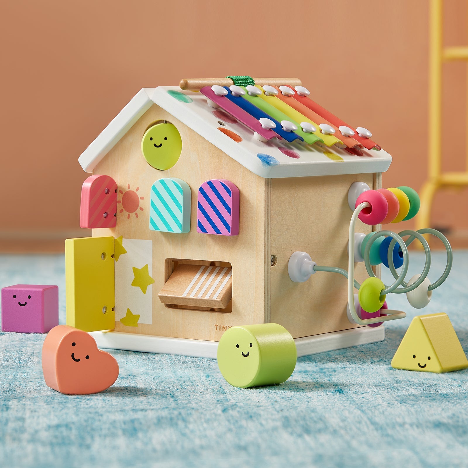 Brain & Hands Playset — Montessori Box (4–6 Months) + Activity Cube