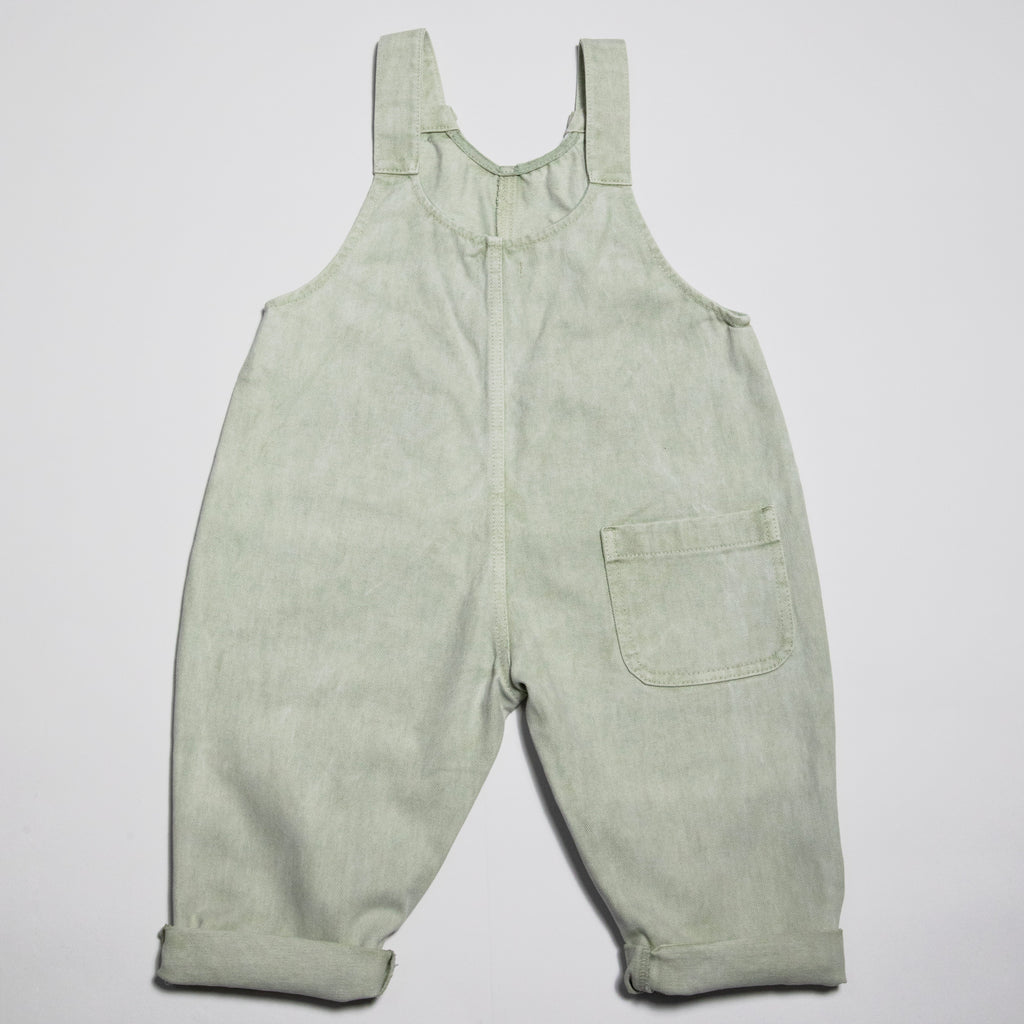 The Oversized Denim Dungaree Kids | Mineral Dyed