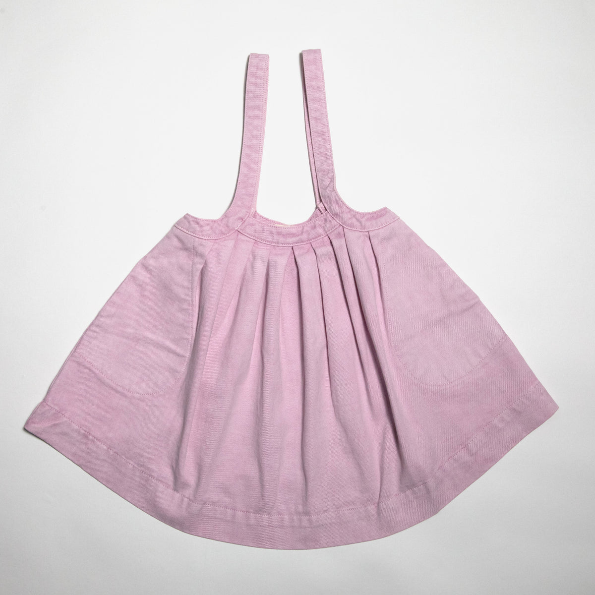 The Oversized Denim Pinafore Kids | Mineral Dyed