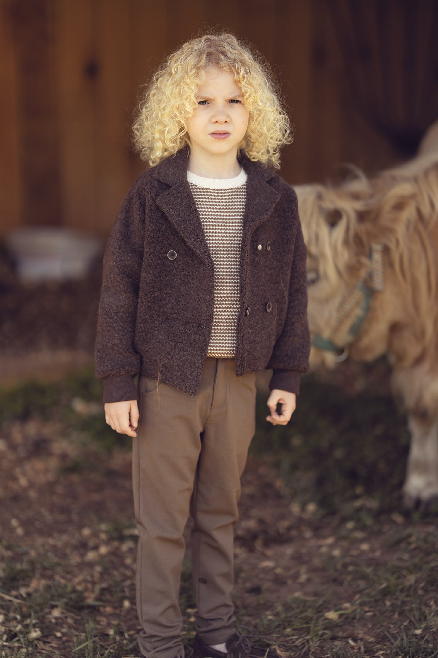 Kenny Textured Sweater - Chestnut