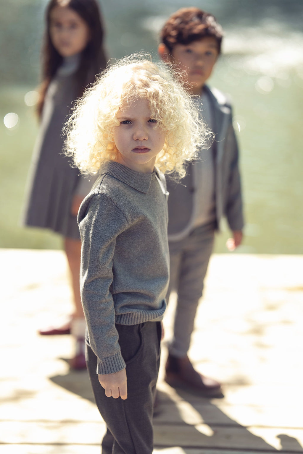 Franck Collar Sweater - Grey
