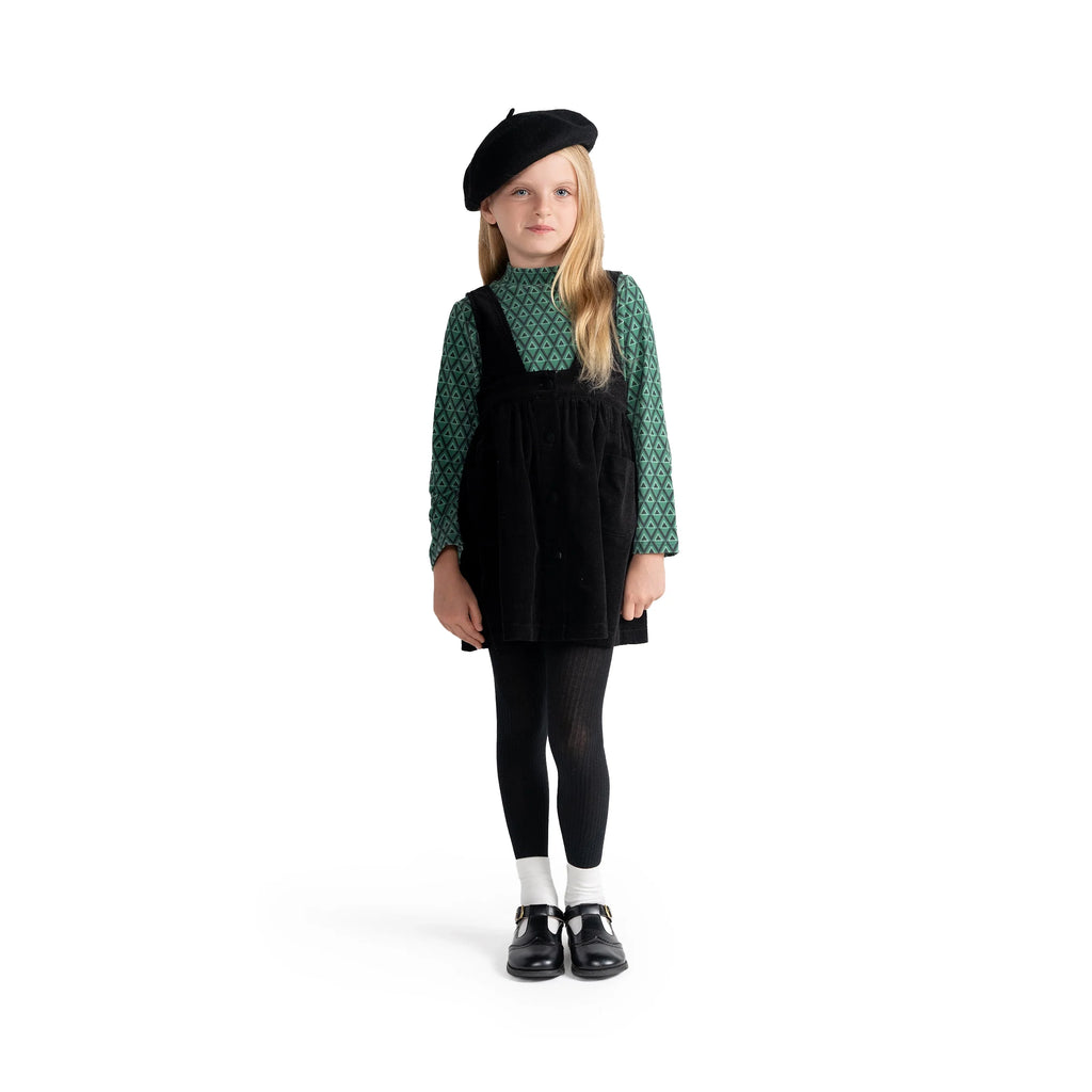 Geometric Corduroy Jumper