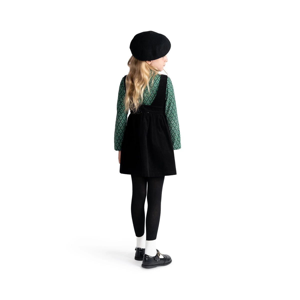 Geometric Corduroy Jumper
