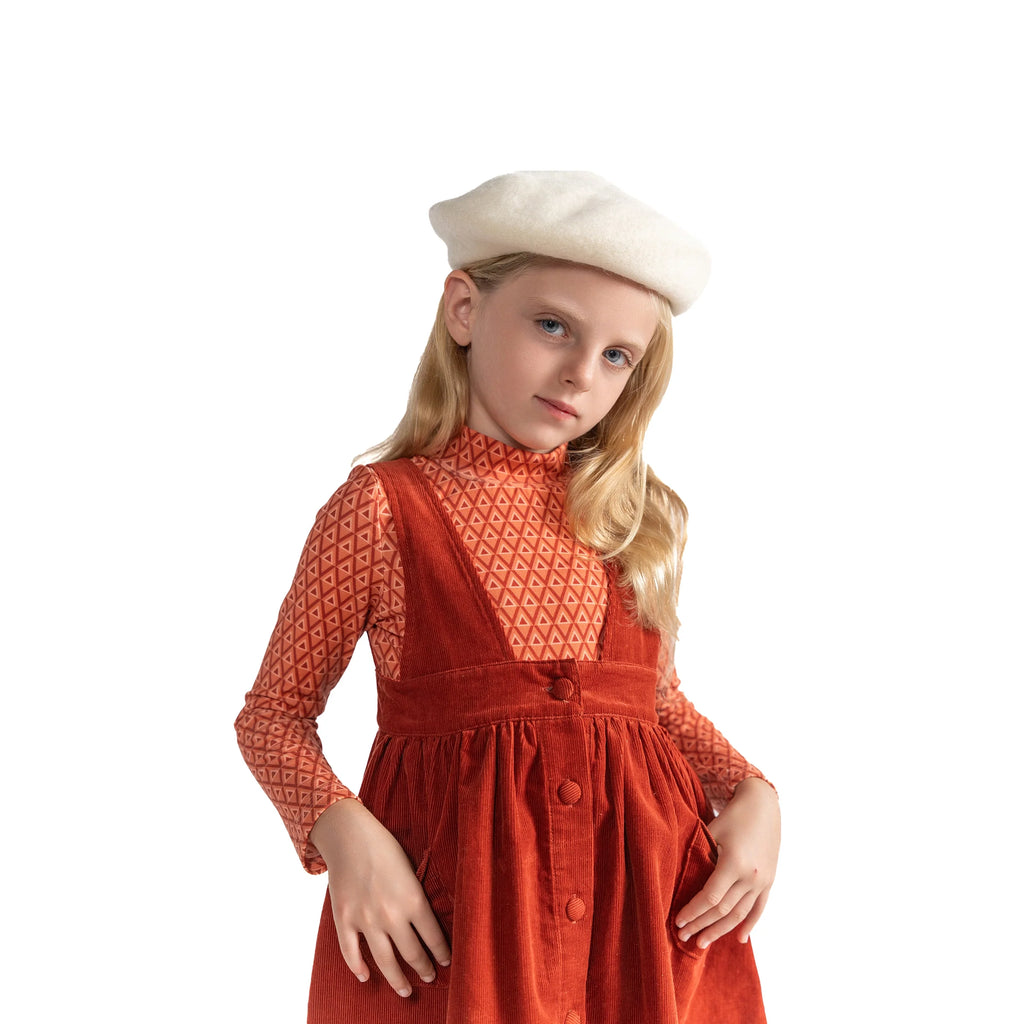 Geometric Corduroy Jumper