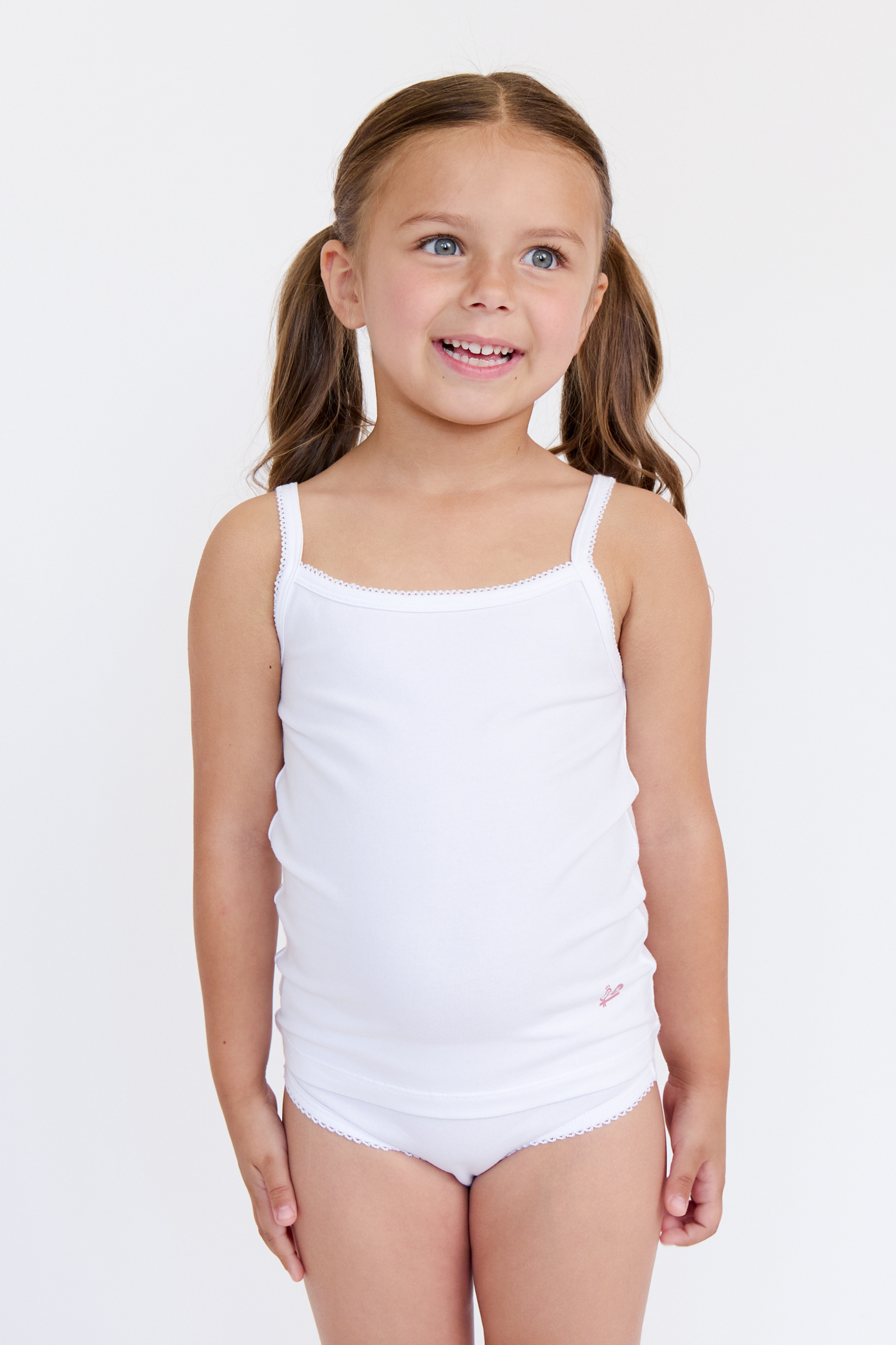 Feathers Solid White Snug Tagless Super Soft Cotton Underwear - Girls Underwear Briefs Panties 5-Pack (Multicolor)