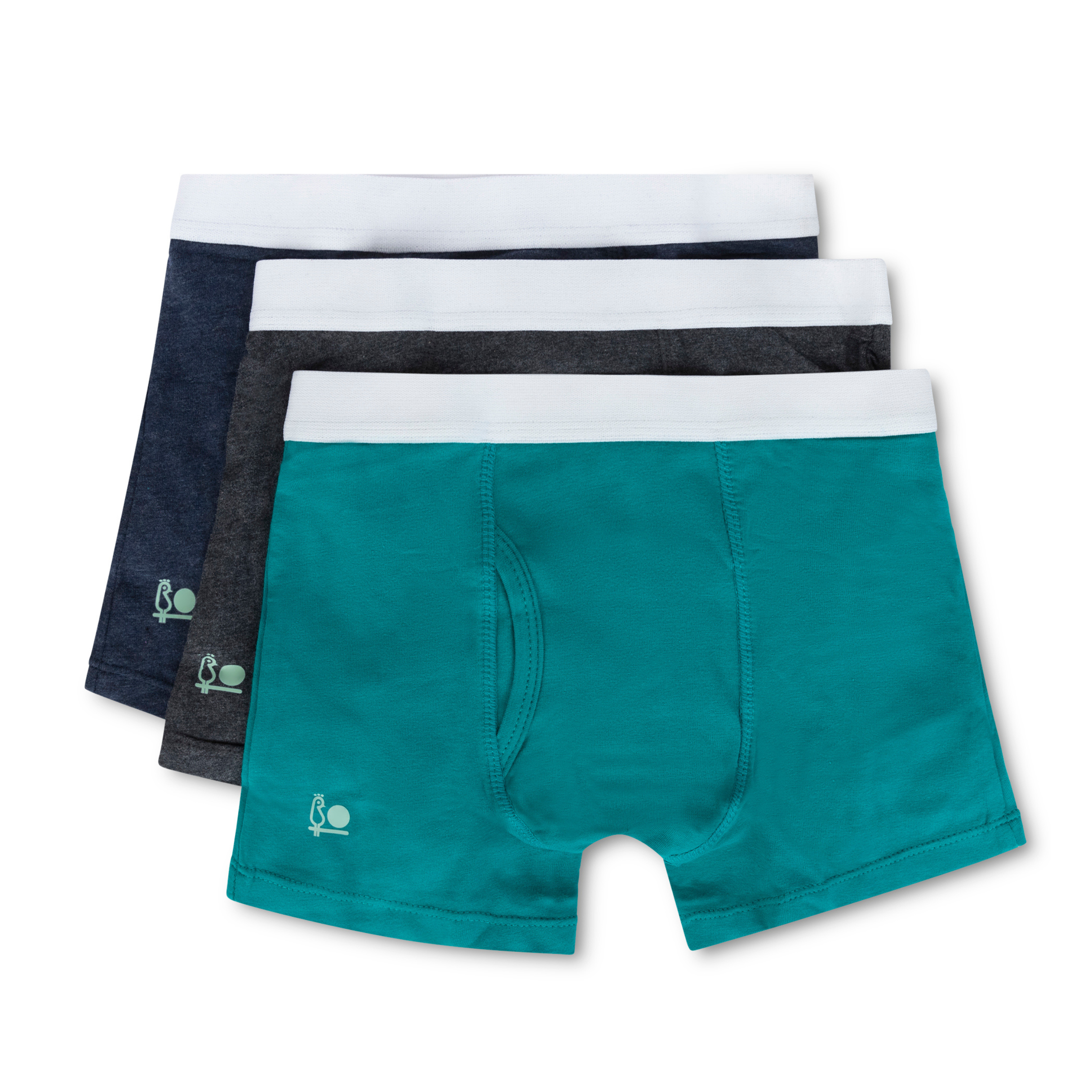 Feathers Boys Cotton Strech Tagless Boxer Briefs Underwear - (3/pack)