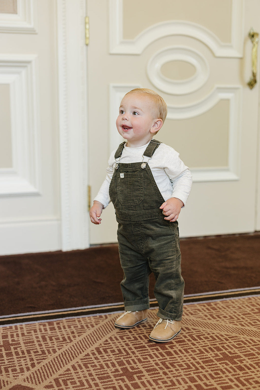 Green Corduroy Overalls