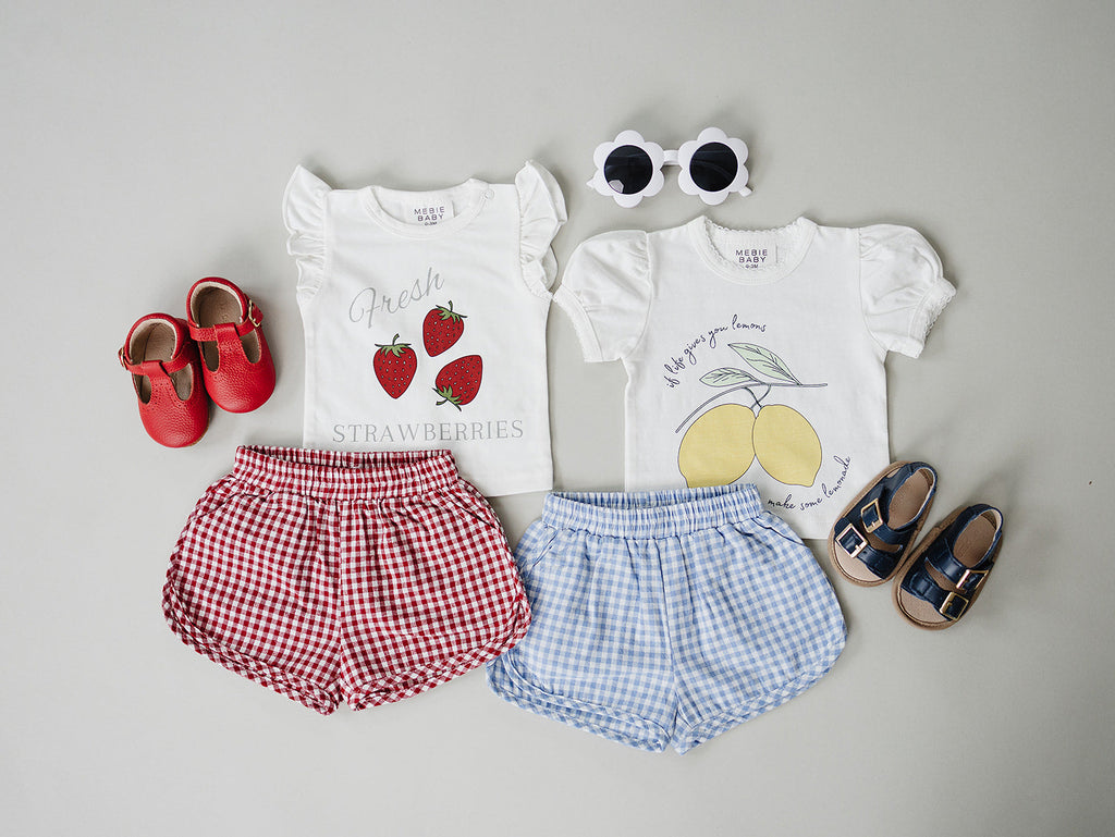 Strawberry Ruffle Tee
