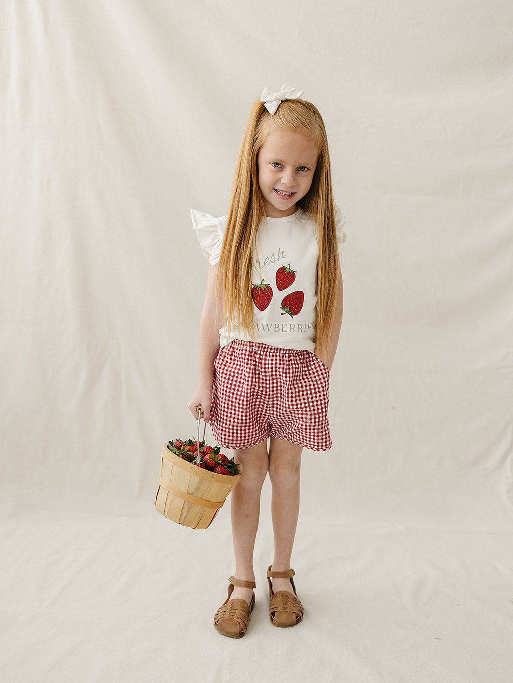 Strawberry Ruffle Tee