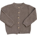 Brown Knit Button Down Cardigan