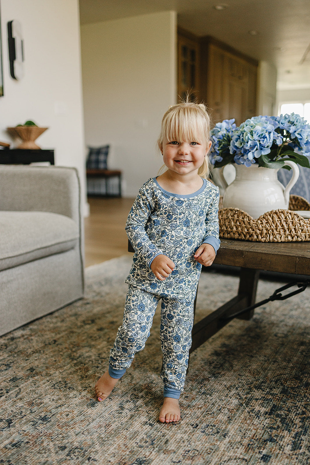 Bluebell Pointelle Bamboo Cozy Set