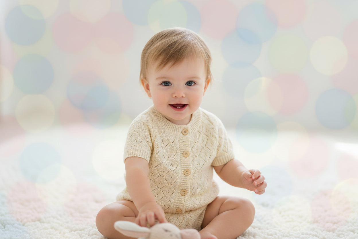 Yellow Cardigan Bloomer Set