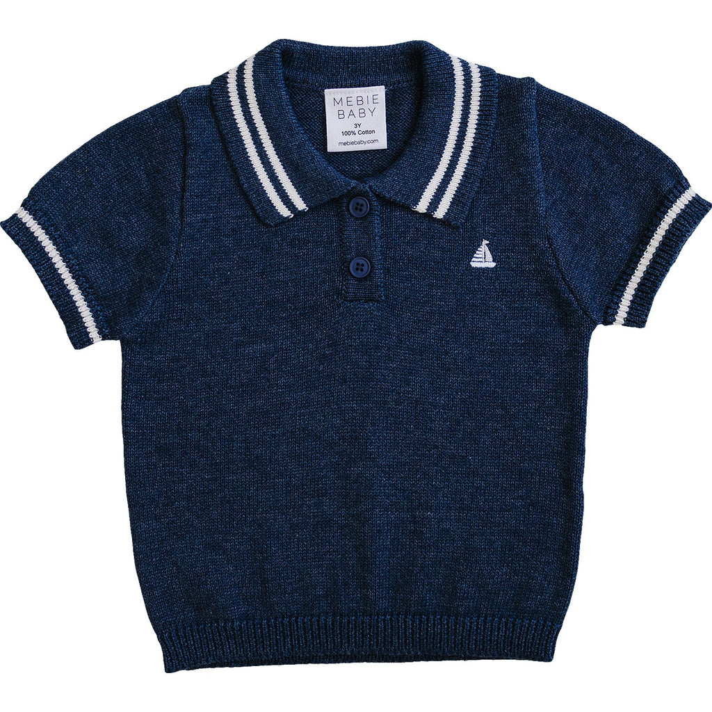 Collared Sailboat Knit Shirt