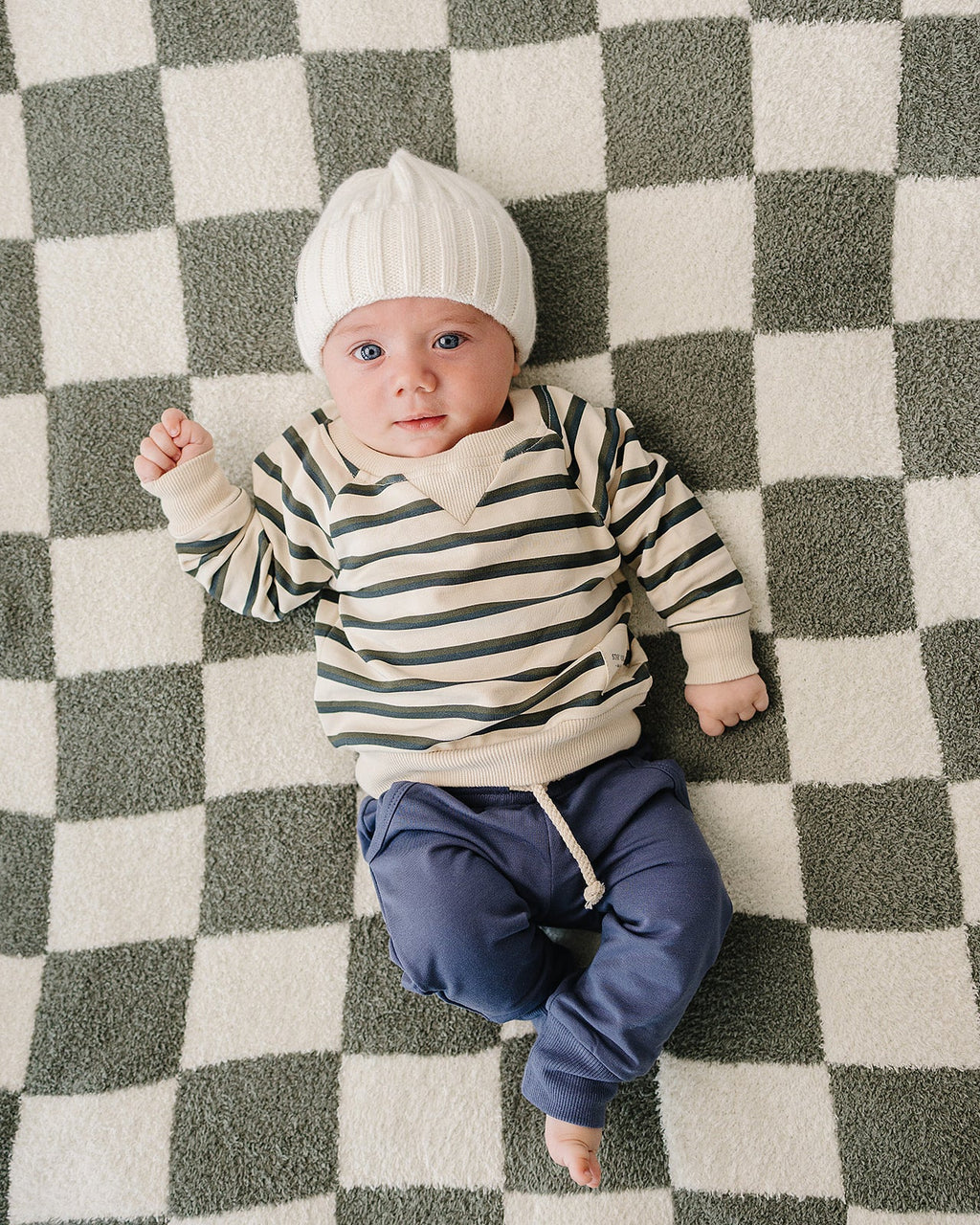 Stay Cool Striped Crewneck
