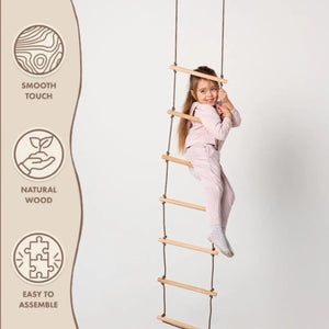 Kids Climbing Rope Ladder – Montessori Play - KiddoLux