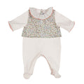 ANNA | Girls Ivory Floral Organic Cotton All-in-One