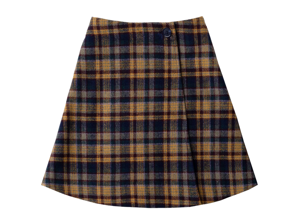 Aria Plaid Wrap Skirt
