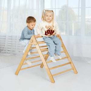 Indoor Montessori Triangle Climbing Ladder – Perfect for Active Kids - KiddoLux