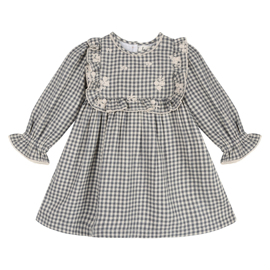 Blue Harmony Gingham Dress