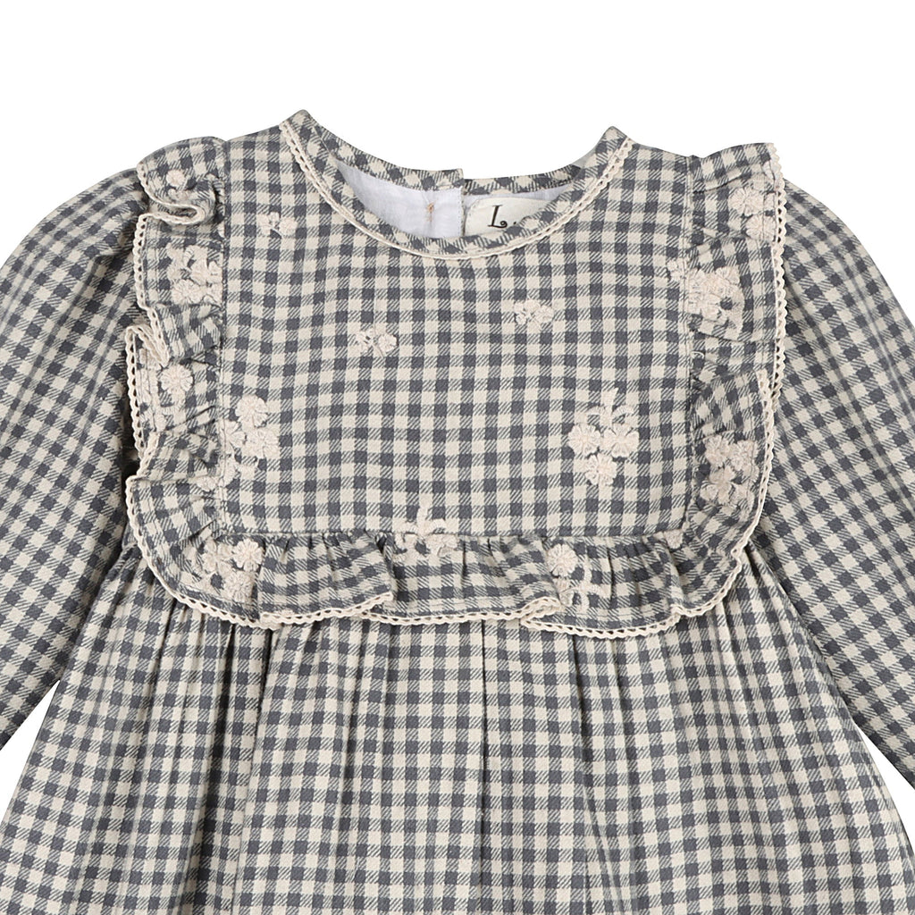 Blue Harmony Gingham Dress