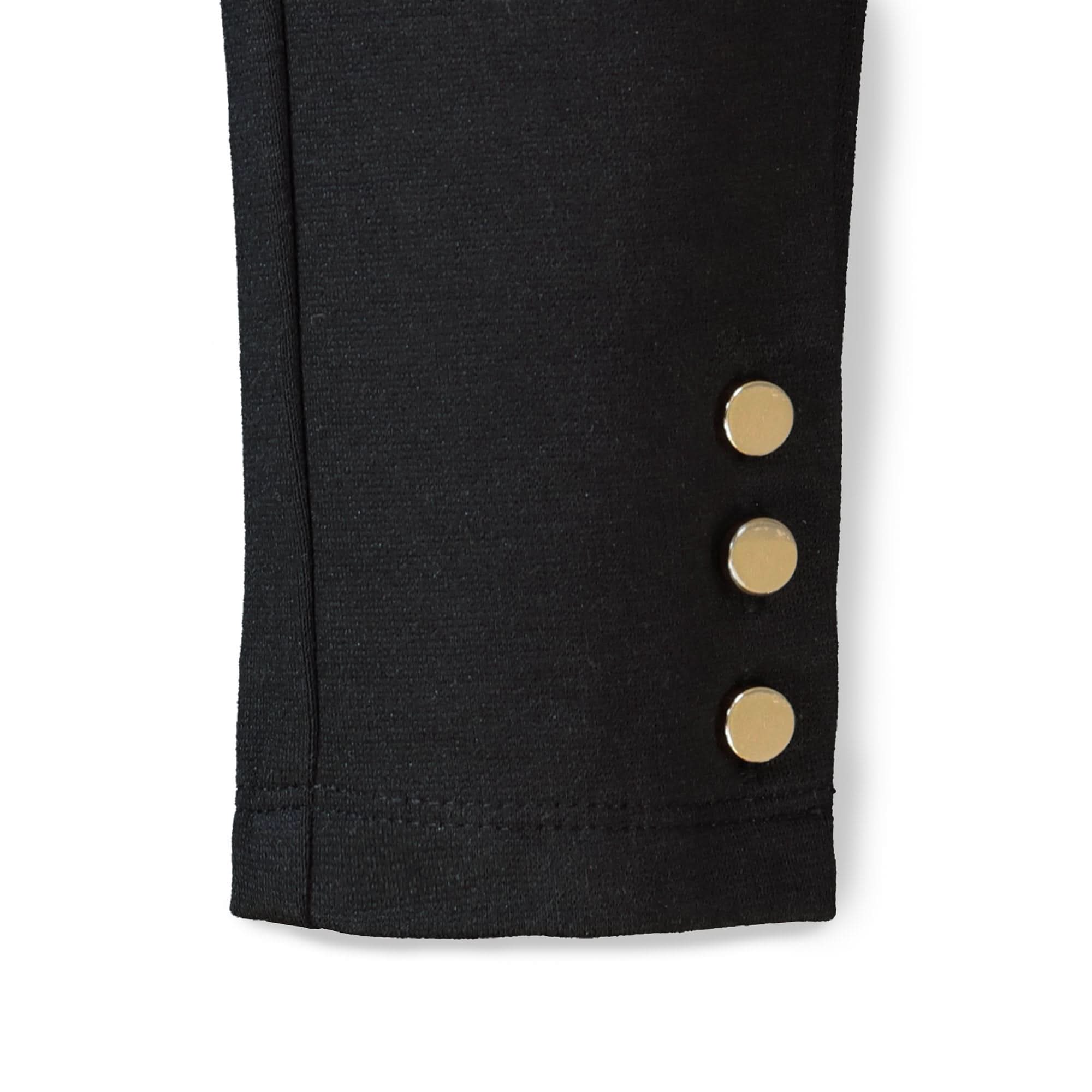 Button Cuff Ponte Pant - Baby