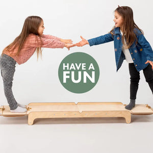 Montessori Wooden Seesaw – Balance & Coordination Development