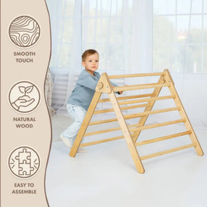 Indoor Montessori Triangle Climbing Ladder – Perfect for Active Kids - KiddoLux