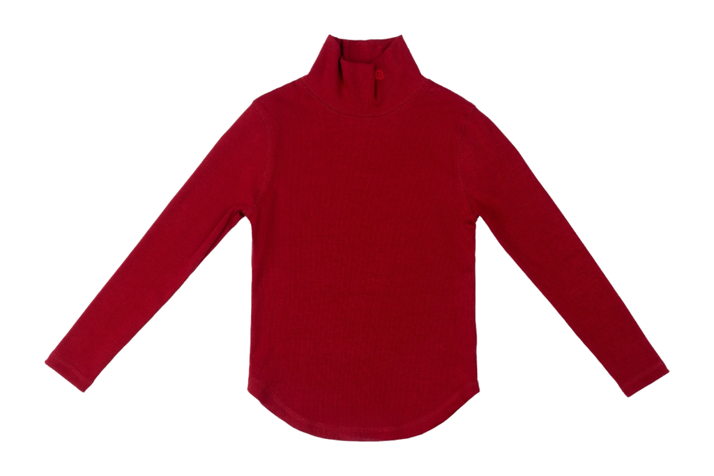 Delilah Turtleneck - Crimson