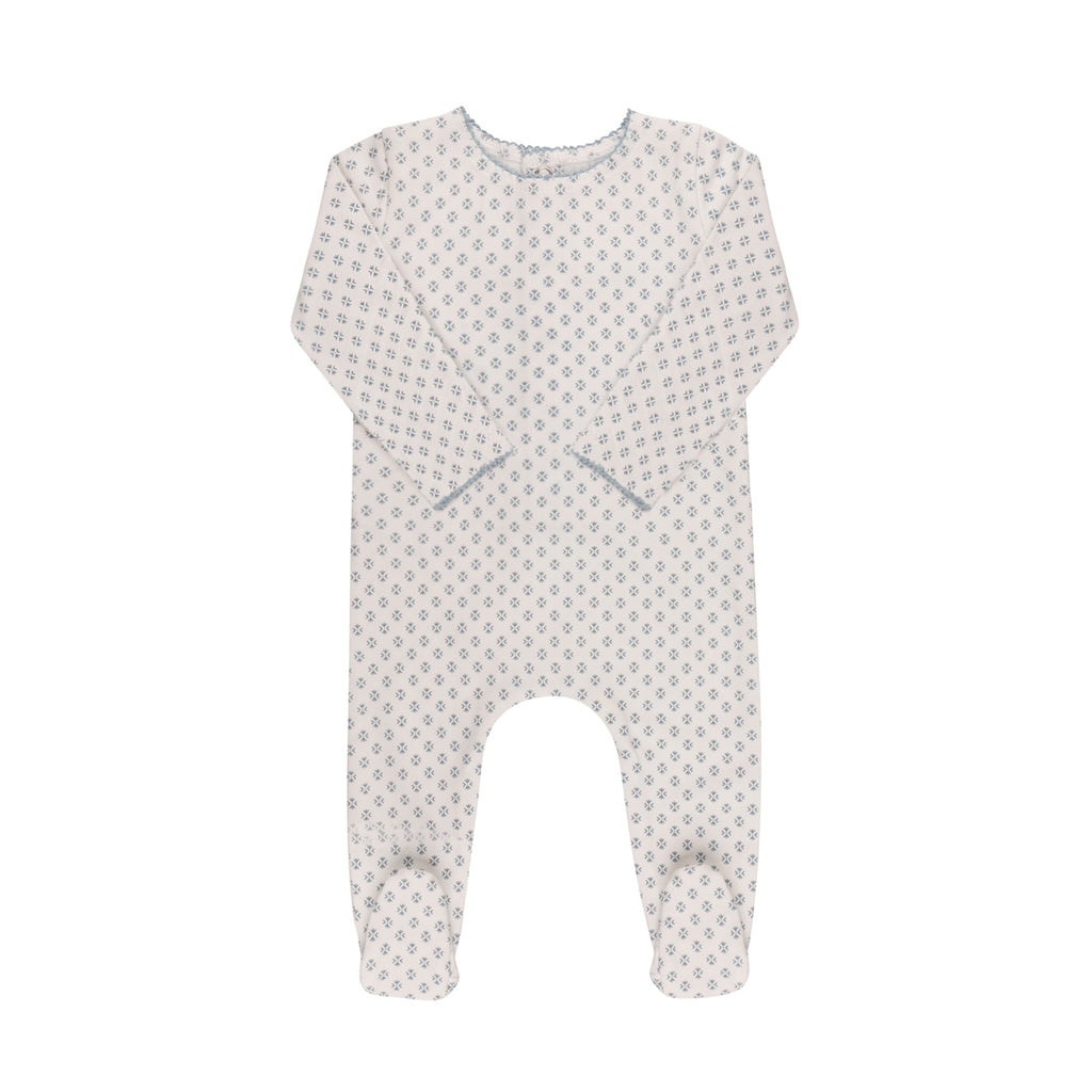 Ditsy Print Footie & Hat