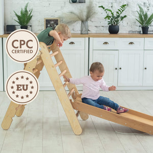 2-in-1 Montessori Ladder & Slide Ramp – Perfect for Kids Active Play - KiddoLux