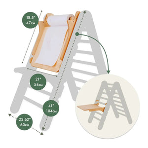 Montessori Art Station Add-On for Triangle Ladder – Creative Play Attachment - KiddoLux