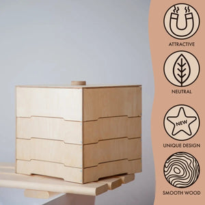 Wooden Storage Sorter for Constructor Toys – Montessori Organizer - KiddoLux