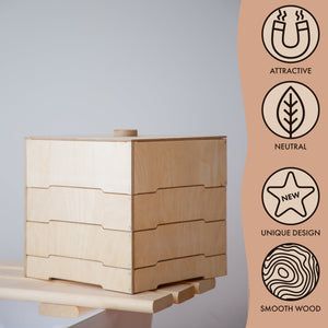 Wooden Storage Sorter for Constructor Toys – Montessori Organizer - KiddoLux