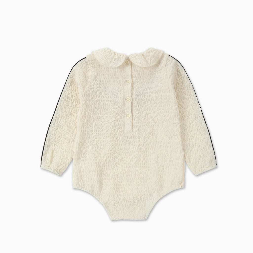 Girl Waffle Romper