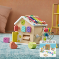 Brain & Hands Playset — Montessori Box (4–6 Months) + Activity Cube