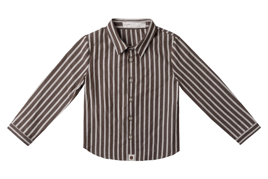 Leo Stripe Shirt - Brown