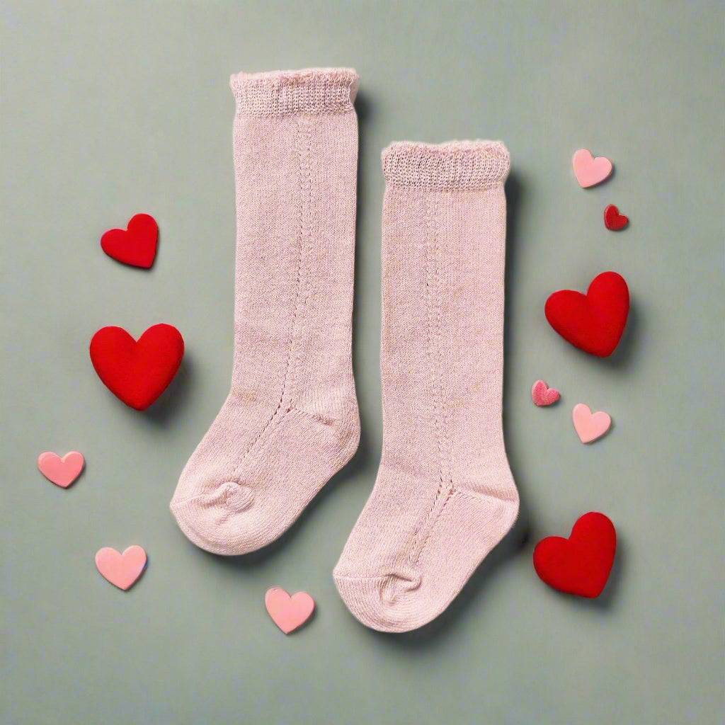 LLB Eyelet Knee High Socks (2 pairs in each order)
