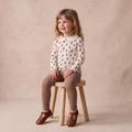 Organic Ruffle Collar Top & Legging Set - Loom