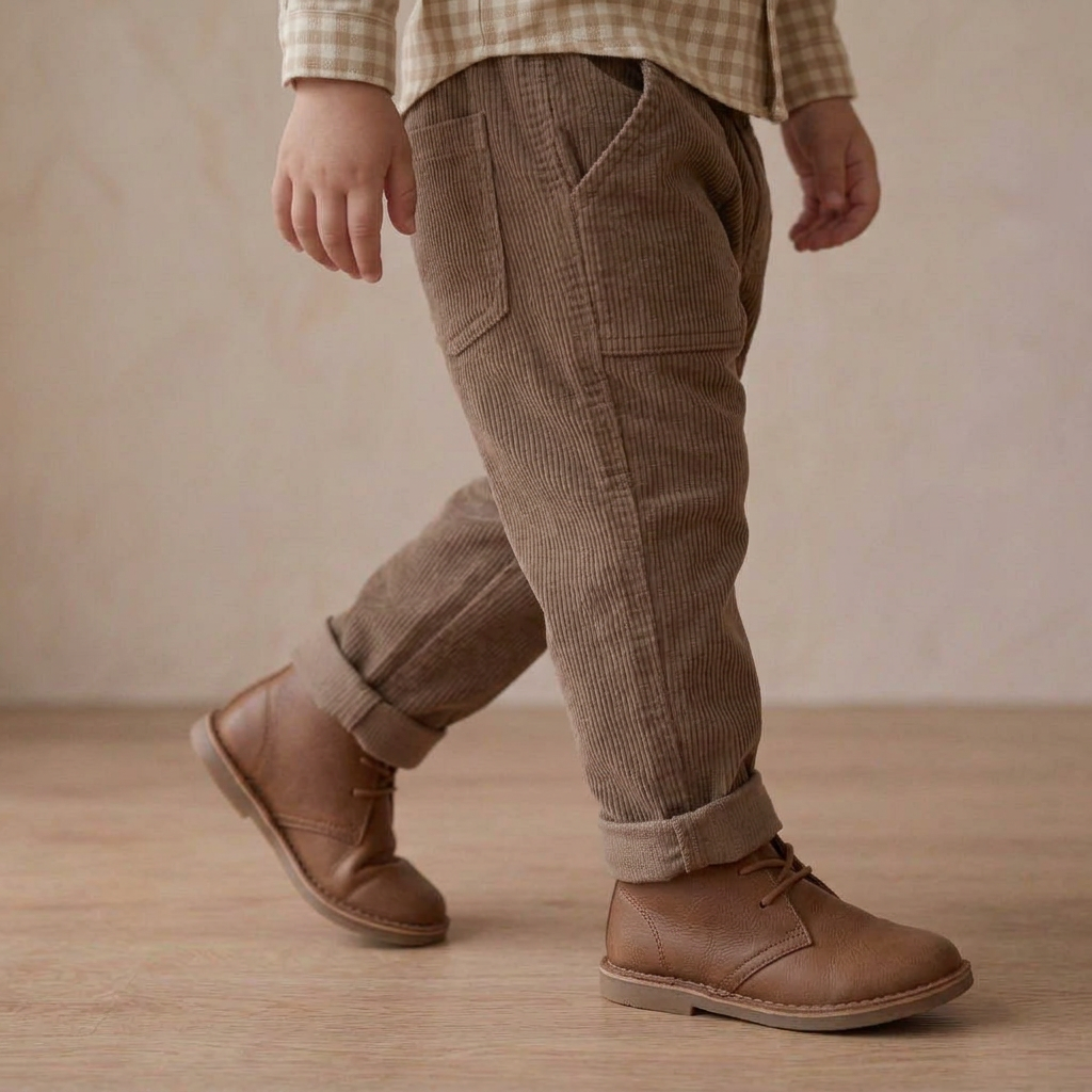 Organic Corduroy Pants - Brown