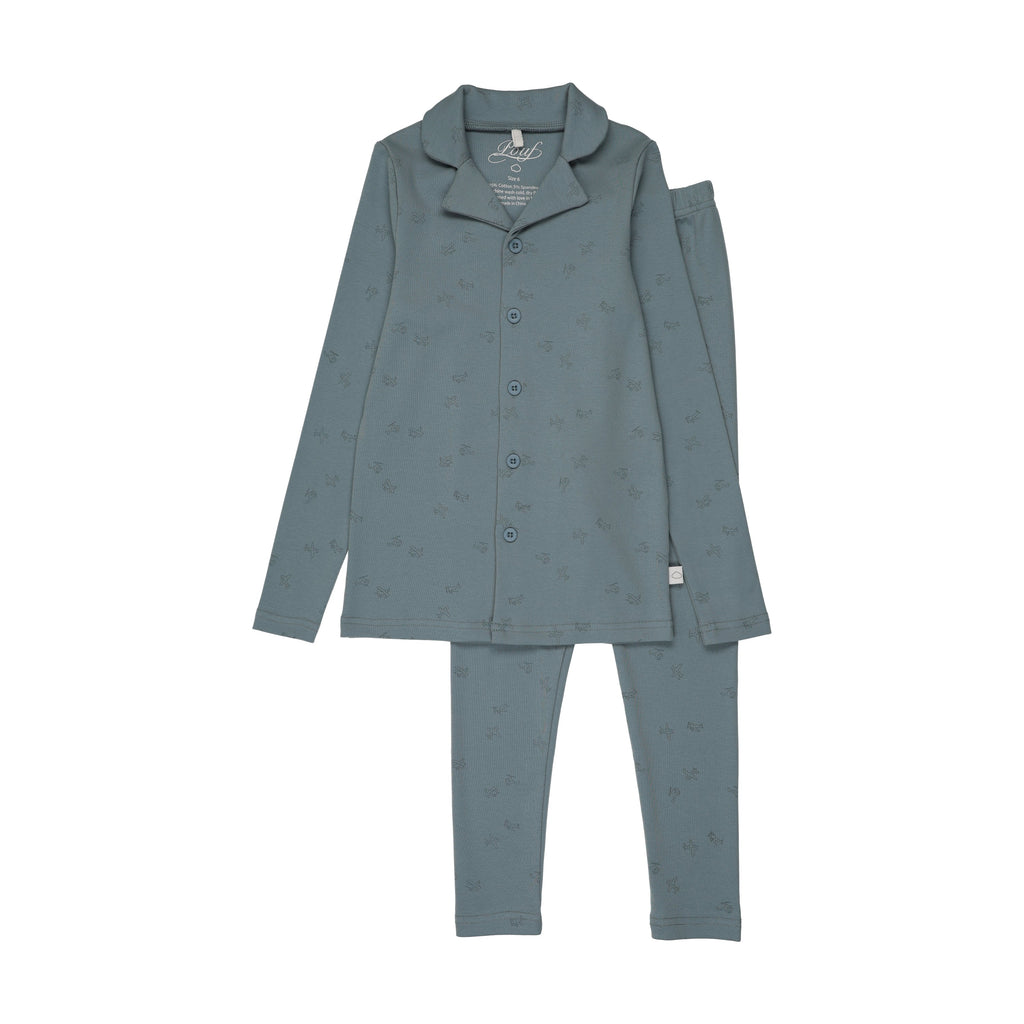 Printed Grandpa PJ-Blue