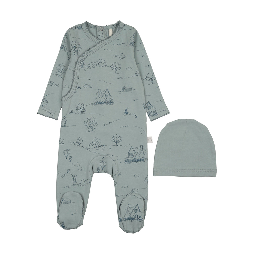 Toile Footie-Blue
