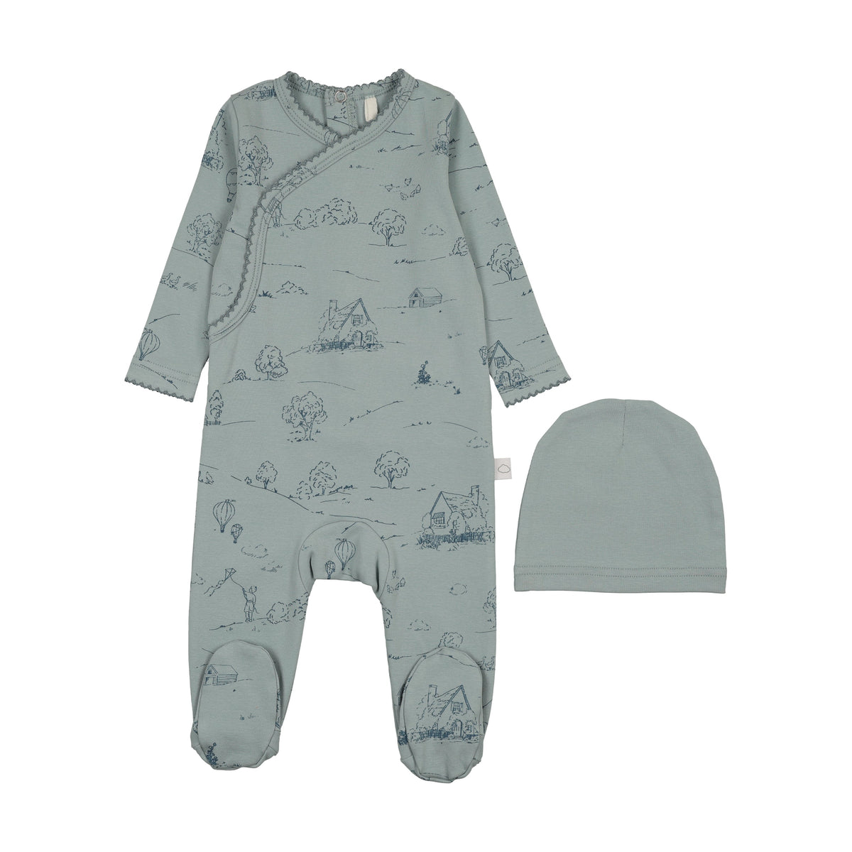 Toile Footie-Blue