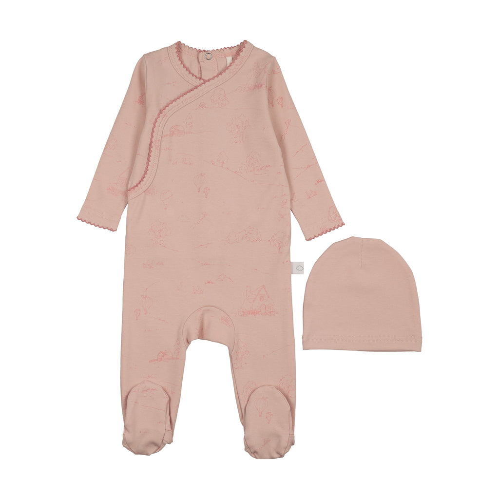 Toile Footie-Pink
