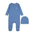 Stitched Graphic Footie- Blue